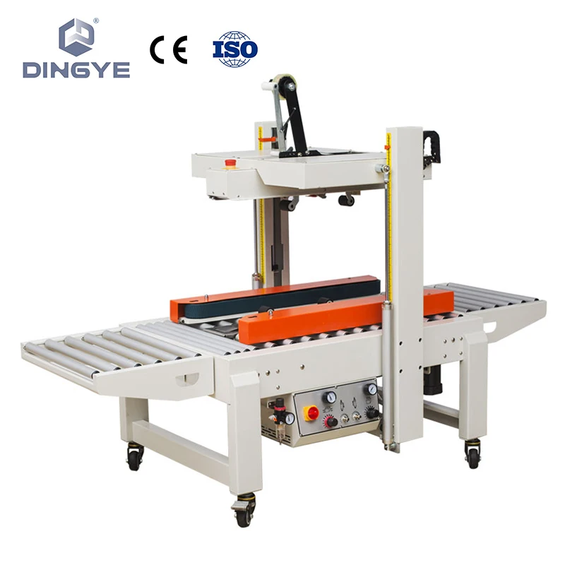 DQFXXC5045X آلة تغليف علب التغليف الكرتونية الأوتوماتيكية ذات الختم الهوائي مع ناقل الحزام الجانبي